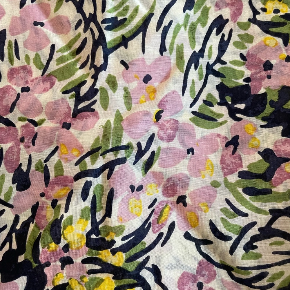 NWT Tory Burch Flower Field Cotton Square - Picture 5 of 7